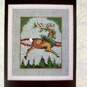New Sealed Nora Corbett Mirabilia Cross Stitch Blitzen Christmas Eve Couriers